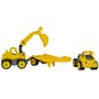Big - Set Camion cu remorca si excavator Power Worker Mini Transporter with Digger - 4