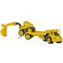 Big - Set Camion cu remorca si excavator Power Worker Mini Transporter with Digger - 7