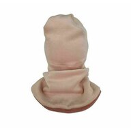 Kidsdecor - Set caciula cu protectie gat Fleece Pink,  - 33-36 cm