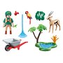 Playmobil - Set de constructie Fetita si animale Cadou Zoo Family Fun - 1