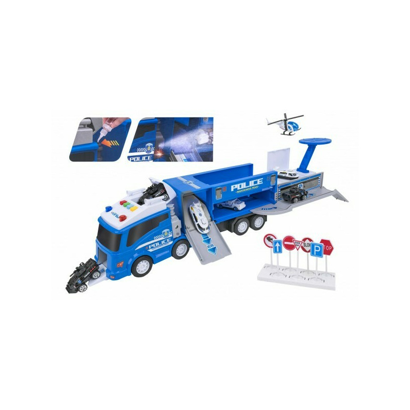Set camion politie globo cu accesorii