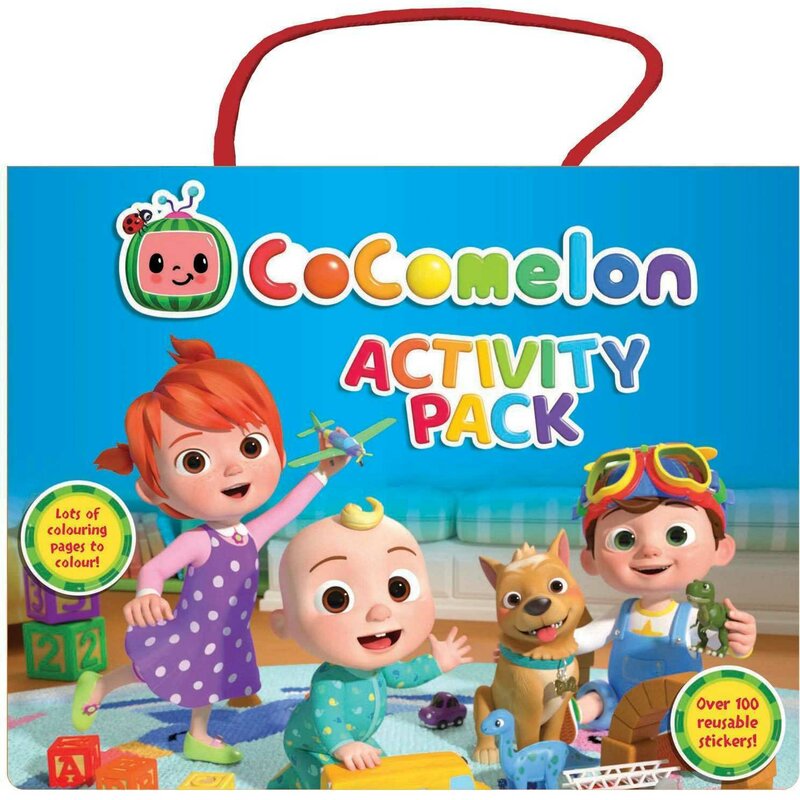 Alligator - set carti de colorat cu stickere cocomelon activity pack ab3334cmsap