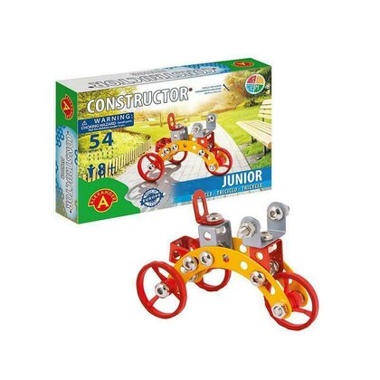 Alexander Toys - Set de constructie Vehicul Junior Tricycle , Constructor , 54 piese metalice