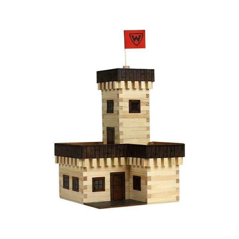 Walachia - Set constructie arhitectura Castel de vara, 296 piese din lemn,
