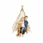 Cort pentagonal Tee-Pee, alb, Pony - 1