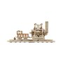 EWA - Puzzle 3D Locomotion , Puzzle Copii , Cu mecanism din Lemn, piese 325 - 3