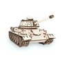 EWA - Puzzle 3D Tank T-34 , Puzzle Copii , Cu mecanism din Lemn, piese 600 - 5