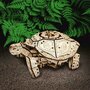 EWA - Puzzle 3D Turtle , Puzzle Copii , Cu mecanism din Lemn, piese 269 - 5