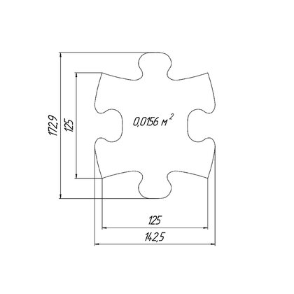 Muffik - Set covorase ortopedice senzoriale puzzle Mini Puzzle 