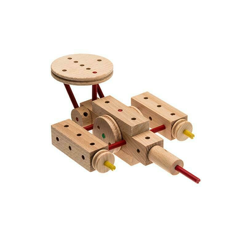 Matador - set cuburi de constructie din lemn explorer world space, +5 ani,