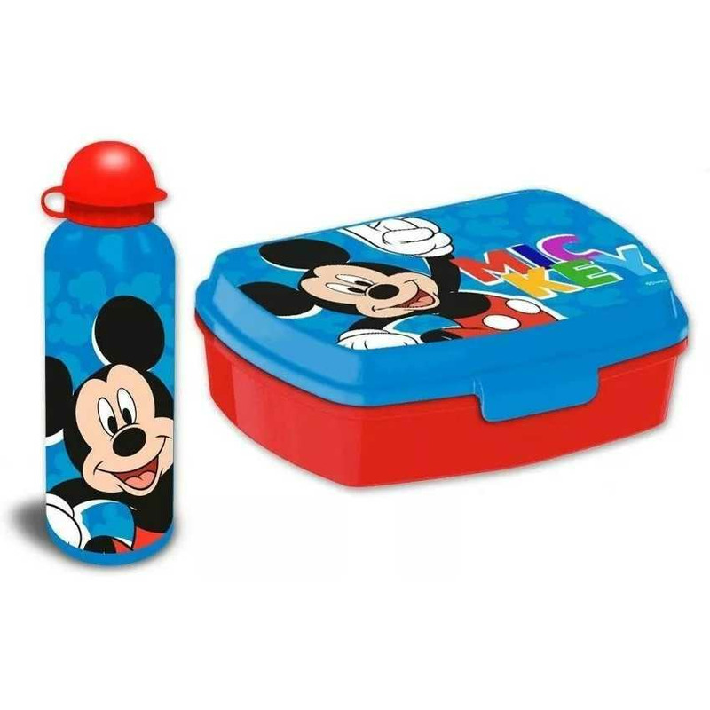 Set cutie sandwich si recipient lichide aluminiu 500ml mickey play suncity ewa30007mk