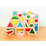Cuburi de constructii cu 4 culori transparente, 24 bucati - 8