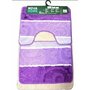 Nova home - Set de 3 covorase de baie mari, , mov dungi, 50x80 cm - 3