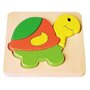 Commotion - Puzzle din lemn Animale 3 in 1 Puzzle Copii, piese12 - 2