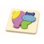 Commotion - Puzzle din lemn Animale 3 in 1 Puzzle Copii, piese12 - 3