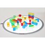 Set de 50 buc cuburi de constructii COLORATE transparente din plastic - 4