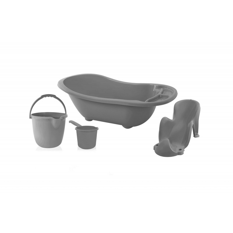 Set de baie pentru bebelusi cu 4 piese, babyjem (culoare: maro)