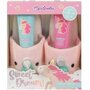 Set de baie Unicorn Sweet Dreams, cu papuci, gel de dus si lotiune de corp, Martinelia  2 x 120 ml - 1