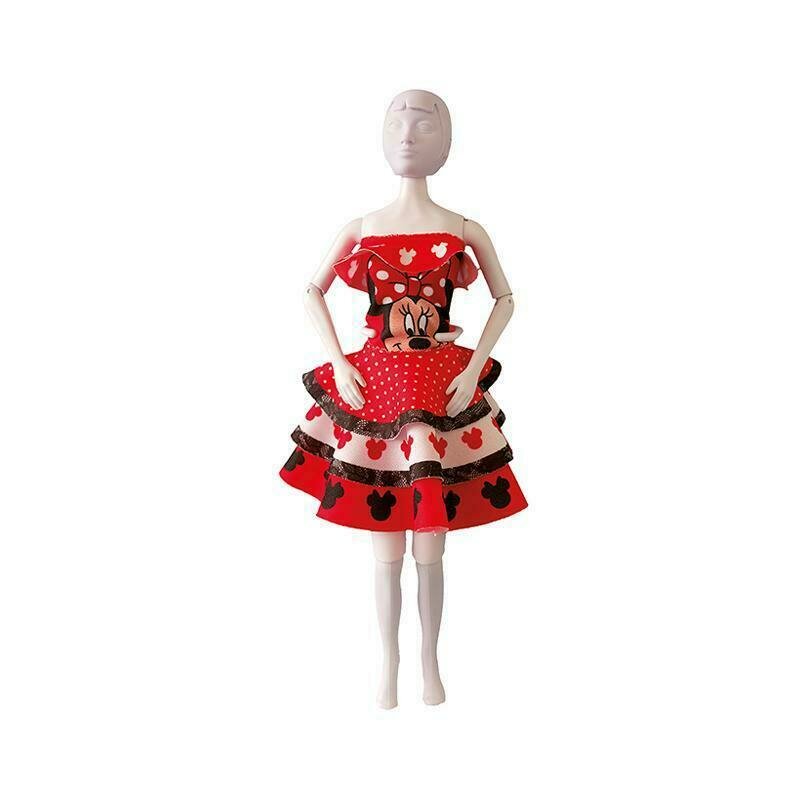 Set de croitorie hainute pentru papusi Couture Disney Maggy Minnie Dots, Dress Your Doll