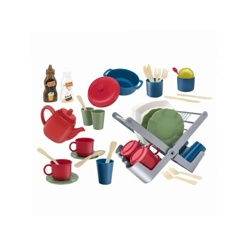 Set de joaca bucatarie cu 40 accesorii globo