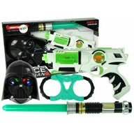 Leantoys - Set de joaca SF pentru copii, pistol laser, sabie laser si masca SF, 7096