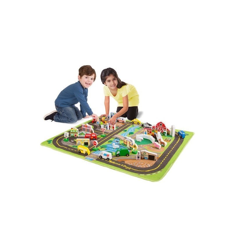 Melissa & doug - set de joaca si covoras orasul