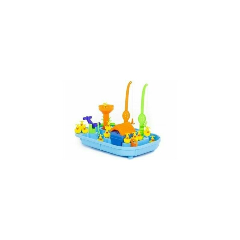 Leantoys - set de pescuit, undita pentru 2 copii, cu ratuste, , 8579