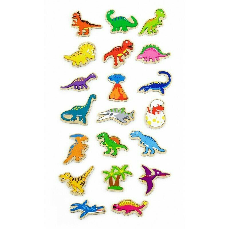 Viga - Set Dinozauri magnetici , 20 buc