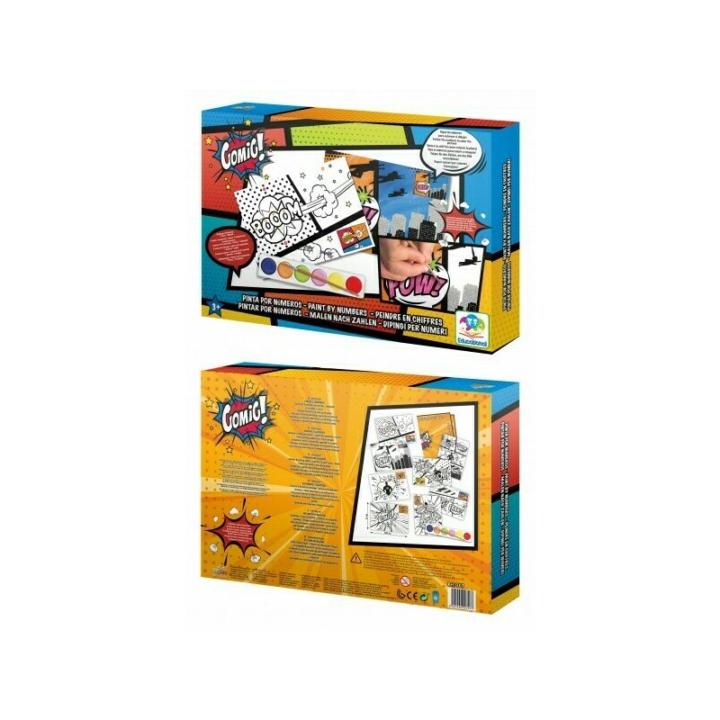 Set educational pictura cu numere Saica Comic