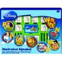 Multiprint - Set educativ cu stampile Alfabet Disney 46 piese, 26 stampile, tus, 18 carioci si caiet cu activitati  MP1936 - 1