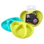 Set Farfurii Compartimentate Explora, Tommee Tippee, 2 buc, Turquoise / Galben - 1