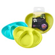 Tommee Tippee - Set farfurii compartimentate Explora, 2 buc, Turquoise/Galben