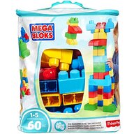 Mega bloks - Set Fisher-Price Cuburi Colorate de Construit  60 de piese