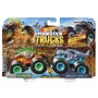 Set Hot Wheels by Mattel Monster Trucks Motosaurus vs Mega Wrex - 8