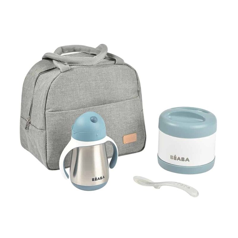 Beaba - Set izoterm on the go 4 piese Blue