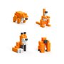 Pixio - Set joc constructii magnetice  Orange Animals, 162 piese, aplicatie gratuita iOS sau Android - 2