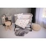 Lorelli - Lenjerie 5 piese Eva , Moons & Stars, din Bumbac, 90x50 cm, Roz - 2