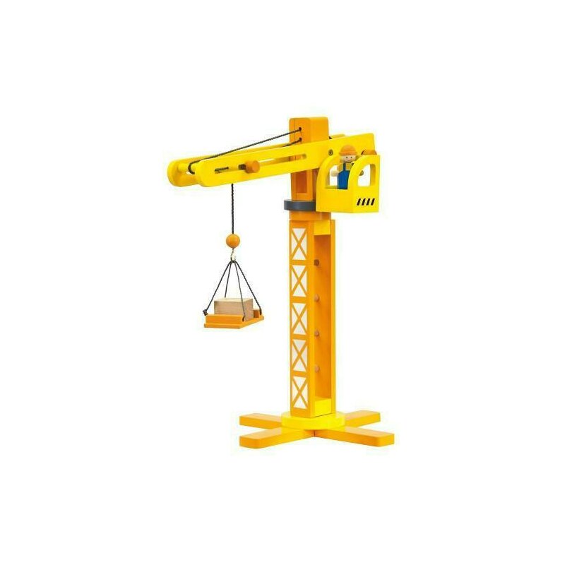 Bino - set macara din lemn cu accesorii