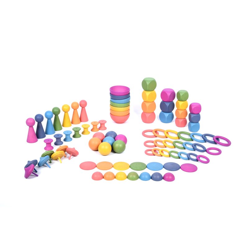 TickiT - Jucarie sortare Set mare de forme In culorile curcubeului