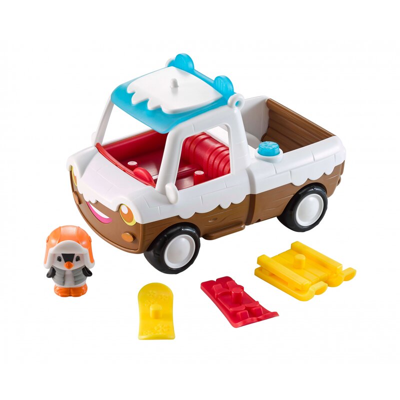 Klorofil - set masina pick-up de jucarie cu zapada din universul