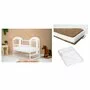 Set Patut din lemn 120x60 cm, Saltea Cocos Confort 120x60 cm si Protectie impermeabila Qmini - 2