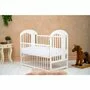 Set Patut din lemn 120x60 cm, Saltea Cocos Confort 120x60 cm si Protectie impermeabila Qmini - 3