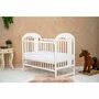 Set Patut din lemn 120x60 cm, Saltea Cocos Confort 120x60 cm si Protectie impermeabila Qmini - 7