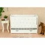 Set Patut din lemn bebe Qmini, Julia cu sertar, 120x60 cm, Alb + Saltea patut bebe, Cocos Confort II, Cu fibre de cocos si strat de burete, 120x60x10 cm + Protectie impermeabila, Pentru patuturi 120x60 cm, Alb - 2