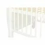 Set Patut din lemn bebe Qmini, Julia cu sertar, 120x60 cm, Alb + Saltea patut bebe, Cocos Confort II, Cu fibre de cocos si strat de burete, 120x60x10 cm + Protectie impermeabila, Pentru patuturi 120x60 cm, Alb - 14