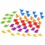 Set pentru sortat, Cu dinozauri din plastic si boluri colorate, Multicolor - 7