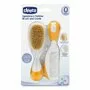 Set pieptan si perie, Chicco, Par natural, Orange