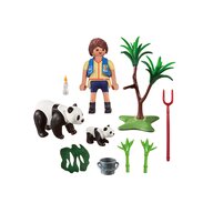 Playmobil - Set figurine Ursuleti Panda , City Life , Set portabil