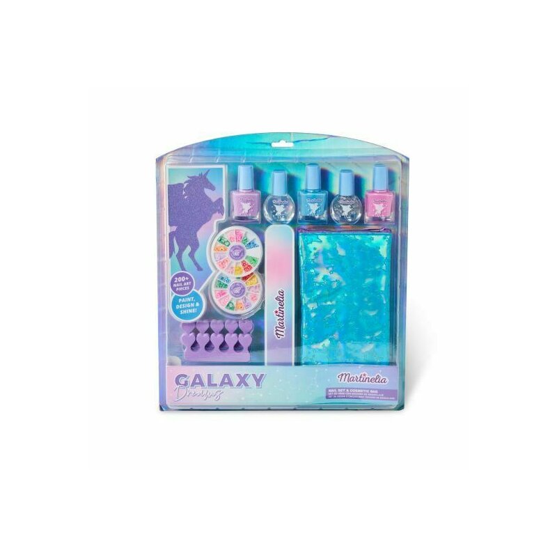 Martinelia - set produse de ingrijire unghii si geanta cosmetica galaxy dreams 11963