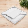 Set prosop cu gluga si manusa baie, New Baby, Dimensiune 80 x 80 cm, Basic, White-gray - 2